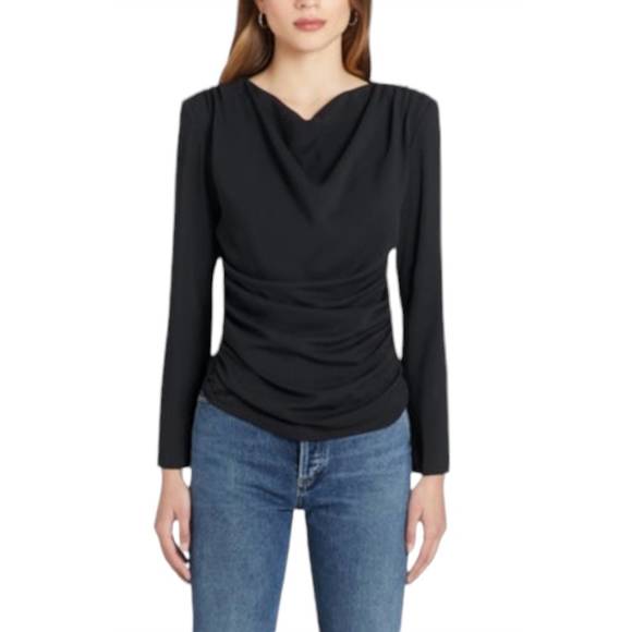 NEW AMANDA UPRICHARD l/s fersia top in blk - Picture 1 of 3